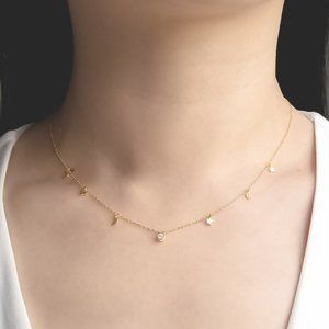 Delicate Luna Necklace | Sterling Silver